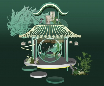 Chinese Style Garden-ID:914514068