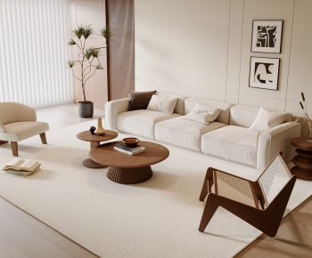 Wabi-sabi Style Sofa Combination-ID:164074909