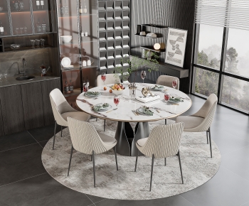 Modern Dining Table And Chairs-ID:472800712