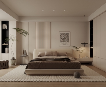 Wabi-sabi Style Bedroom-ID:503859529