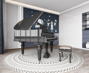 Modern Piano Room-ID:980341916
