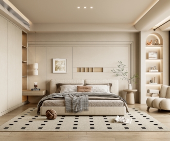 Wabi-sabi Style Bedroom-ID:695775992
