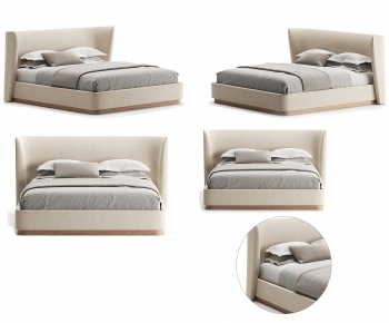 Nordic Style Double Bed-ID:493241077