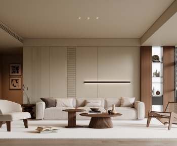 Wabi-sabi Style A Living Room-ID:430810536
