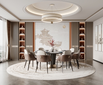 New Chinese Style Dining Room-ID:769650943