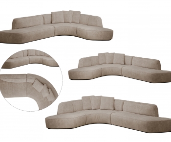 Nordic Style Curved Sofa-ID:520509969