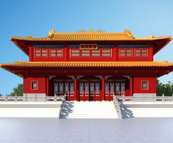 Chinese Style Ancient Architectural Buildings-ID:635485897