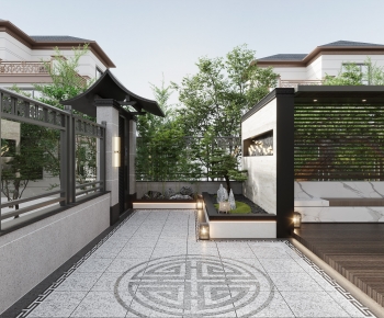 New Chinese Style Courtyard/landscape-ID:846311093