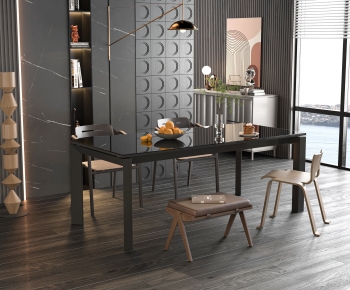 Modern Dining Table And Chairs-ID:504373079