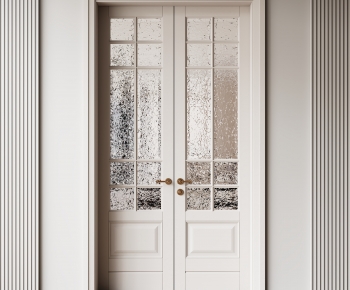 Simple European Style Double Door-ID:495120056