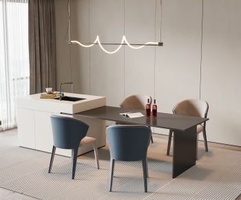 Modern Dining Table And Chairs-ID:439394957