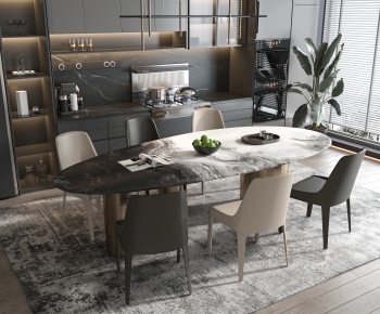 Modern Dining Table And Chairs-ID:288279068