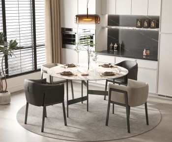 Modern Dining Table And Chairs-ID:132291088