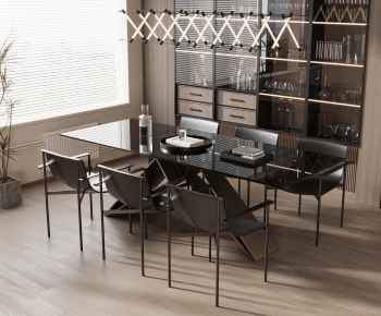 Modern Dining Table And Chairs-ID:505872017