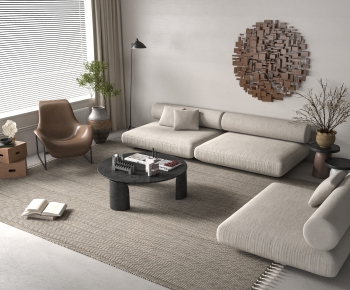 Wabi-sabi Style Sofa Combination-ID:501173024