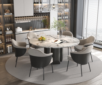 Modern Dining Table And Chairs-ID:180280928
