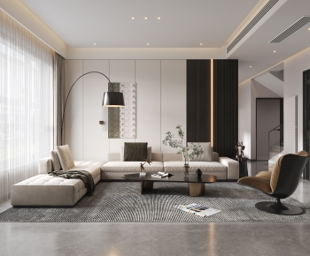 Modern A Living Room-ID:617958074