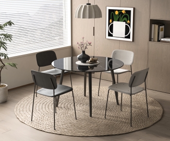 Modern Dining Table And Chairs-ID:692574028