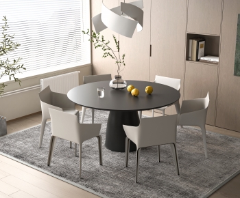 Modern Dining Table And Chairs-ID:609184985
