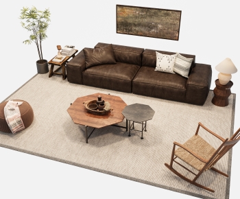 Wabi-sabi Style A Sofa For Two-ID:644520049