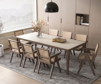 Wabi-sabi Style Dining Table And Chairs-ID:464226964