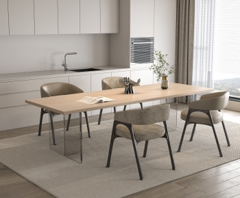 Modern Dining Table And Chairs-ID:114120967