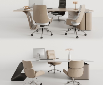 Modern Office Desk And Chair-ID:785528903