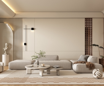 Wabi-sabi Style A Living Room-ID:464335921
