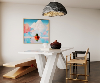 Modern Dining Table And Chairs-ID:825641275