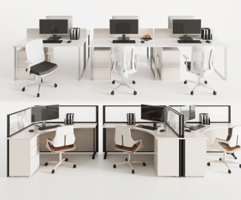 Modern Office Desk And Chair-ID:435482984