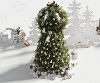 现代圣诞树-ID:700365071