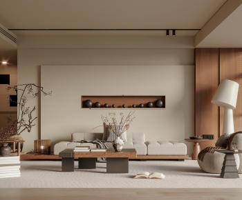 Wabi-sabi Style A Living Room-ID:426110988