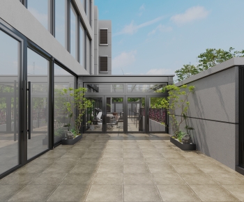Modern Courtyard/landscape-ID:534130102