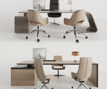 Modern Office Desk And Chair-ID:623456952