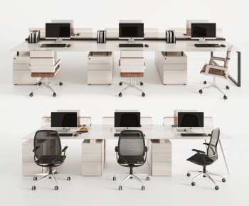 Modern Office Desk And Chair-ID:755826954