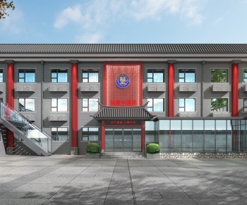 New Chinese Style Public Building-ID:778091052