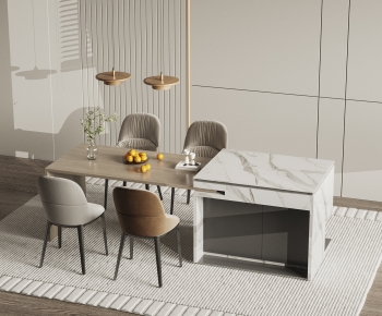 Modern Dining Table And Chairs-ID:601218941