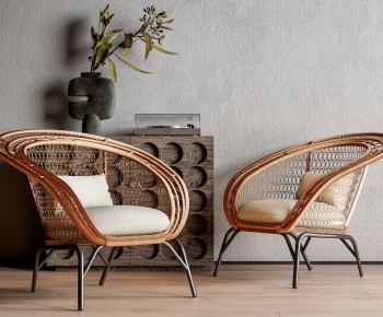 Wabi-sabi Style Lounge Chair-ID:967649945