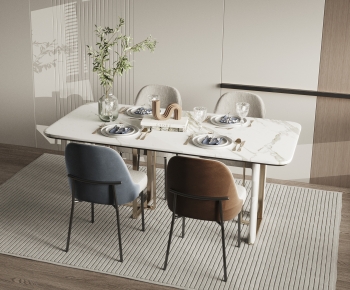 Modern Dining Table And Chairs-ID:717082981