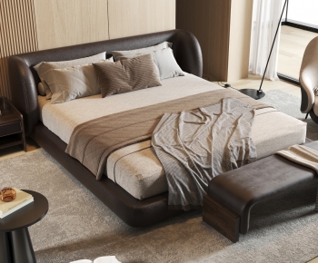 Modern Double Bed-ID:523087023