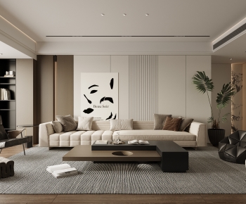 Modern A Living Room-ID:558346032