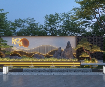 New Chinese Style Landscape Wall-ID:450351001