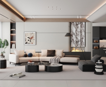 Modern A Living Room-ID:873368986