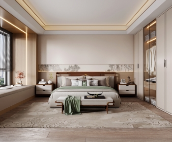 New Chinese Style Bedroom-ID:524297004