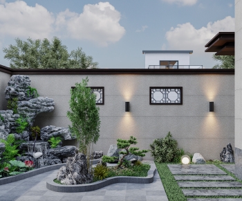 New Chinese Style Courtyard/landscape-ID:962035895