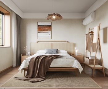 Wabi-sabi Style Bedroom-ID:371282107