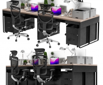 Modern Office Desk And Chair-ID:794868955