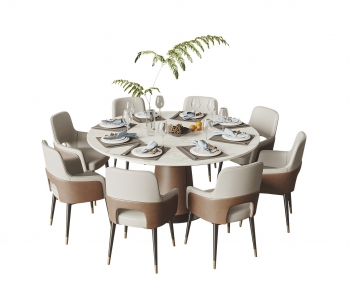 Modern Dining Table And Chairs-ID:397718911