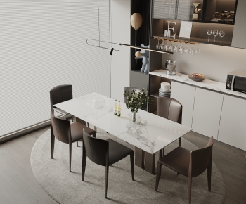 Modern Dining Table And Chairs-ID:946260933