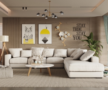 Nordic Style A Living Room-ID:901807072